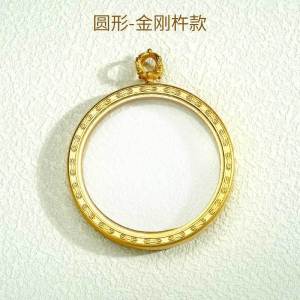 Bronze Gau Box Shell Titanium Steel Leather Khanda Double Sided Single Sided Waterproof Non Fading Pendant Fashion Jewelry