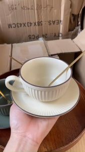 Bộ Tách cafe gốm sứ cao cấp kèm đĩa + hộp quà sang trọng