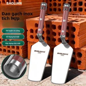 BAOLIAN | Bay Trát Vữa Thép Không Gỉ BAOLIAN Hai Cạnh Siêu Bền Dùng Cho Việc Trát Vữa Và Xây Gạch Tay Cầm Cong Liền Khối