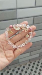 [HCM]Vòng tay nữ dễ thương hạt đá hình thỏ may mắn -Vòng lắc đeo tay nữ dễ thương chuỗi hạt đá xinh đẹp G398098