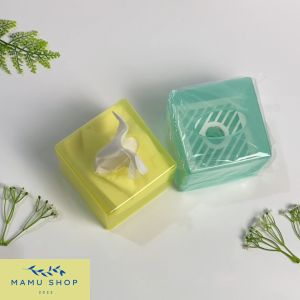 Hộp đựng giấy để bàn tissue box hộp đựng giấy vuông bằng nhựa Mamu shop M155