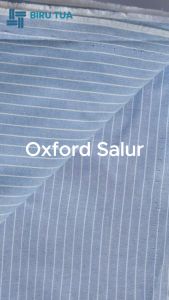 Bahan Kain Oxford Salur Tettoron Cotton 180 gsm - 05 Yard