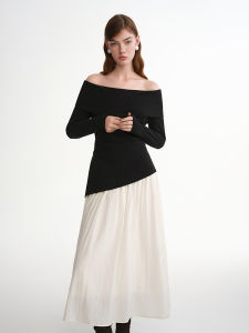 DUSHU | Off-Shoulder Long Dress