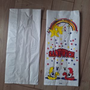 (100-1k pcs) Plastic Sandwich wrapper Plain or Printed