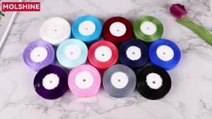 molshine 50 Yards x 1 Inch Shimmer Sheer Organza RibbonChiffon Fabric Ribbons for Bouquets GarlandBowknotWeddingGift WrappingHairCraftsDecoration (Navy Blue)