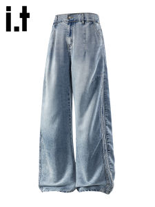 izzue | Thin Light Casual Straight Jeans