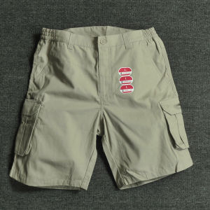 ผู้ชายฤดูร้อนกางเกงคาร์โก้ระบายอากาศกลางเอวหลวมพอดีกางเกงขาสั้นกีฬาลําลองพร้อมกระเป๋าหลายช่องสําหรับกลางแจ้งและการพักผ่อน