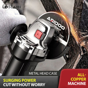 เครื่องขัดส้นเท้าแบบมีสาย220V เครื่องเจียรไฟฟ้า750วัตต์ความเร็ว6สปีด100มม. การขัดการตัด Gerinda Elektrik