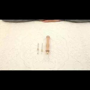 New Punch Needle Tool Kit for DIY Embroidery & Cross Stitch - Includes Needle Threader and Poking Tools