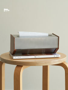 Hộp Đựng Khăn Giấy Bằng Thép Không Gỉ MO MOS TALK Thiết Kế Hiện Đại Đơn Giản Trang Trí Bàn Ăn Phòng Khách Hộp Đựng Khăn Giấy Sang Trọng