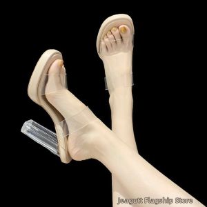 jeagutt | Fairy Style Transparent High Heels Slippers