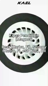 Kipas Pendingin Beat Karbu FI Lama & Spacy Karbu F1 FI & Vario 110 FI New eSP 2014 & Scoopy Karbu F1-eSP K16 Fan Pendingin Magnet Magnit Radiator Generator