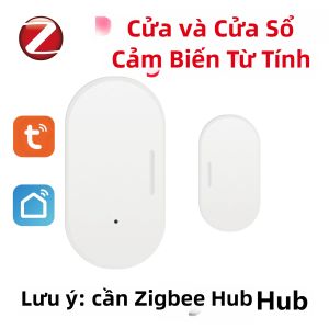 Cảm Biến Cửa Sổ Thông Minh Tuya Hỗ Trợ WiFi Thiết Bị Báo Động An Ninh Gia Đình Tương Thích Với Alexa Và Google Home Qua Ứng Dụng Smart Life