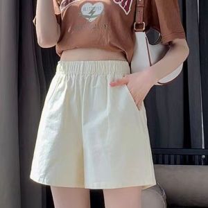 Quần Short Thể Thao Mùa Hè Cạp Cao Cho Nữ Dáng Chữ a Rộng Rãi Phong Cách Hàn Quốc Cho Học Sinh Quần Ống Rộng
