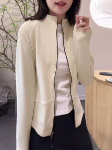 Shalldoer | เสื้อสเวตเตอร์คอปกตั้งแขนยาวผู้หญิง ทรงสลิมฟิต ทรงเข้ารูป แจ็คเก็ตคาร์ดิแกน แฟชั่นฤดูใบไม้ร่วง 2025 ใหม่ล่าสุด