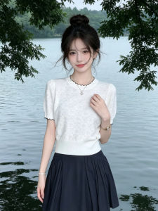 ZHILU | Elegant Lace Sleeveless Loose Knit T-Shirt