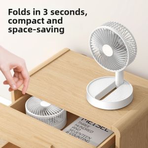 KAXIDAOFU | Foldable Extendable Swivel Small Fan