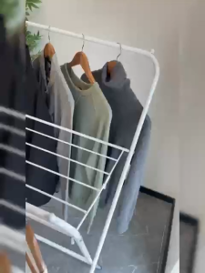 Rak Jemuran Dalam Rumah Ringkas | Ampaian Baju Mudah Pasang | Rak Lipat Lantai Untuk Balkoni