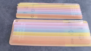 Portable flexible transparent silicone straw seamless environmentally friendly reusable beverage milk tea straw with brush