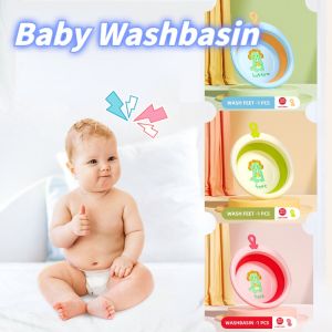 Baby Kids Folding Washbasin Bucket Foldable Wash Basin Multipurpose Foldable Washbasin Baby Cute