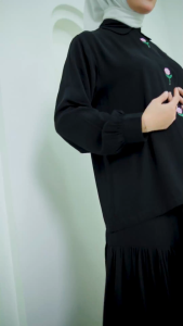 Aina Lumea One Set Shirt & Skirt Atasan Rok Bordir Setrok Dewasa Muslim Wanita