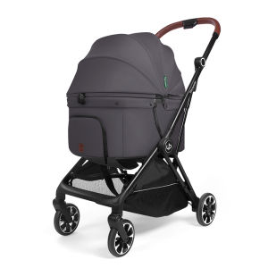 Uppapets Nero Lightweight Folding Automatic Pet Stroller for Small Dogs And Cats Shock Absorption Convenient for Travel And Leisure