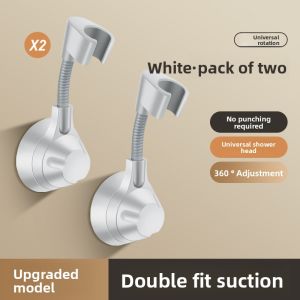 MONLEYTA | Powerful German Suction Shower Head Holder Adjustable Base No Drilling Needed Bathroom Shower Fixed Bracket Universal