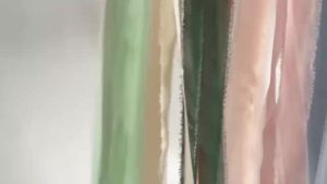 Mix 3 Roll Frayed Chiffon Ribbon for Crafts Silk Chiffon Ribbon for Gift Wrapping Wedding Invitation Bridal Bouquet Decor 15m