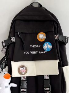 Mens Trendy Large Capacity Canvass Backpack