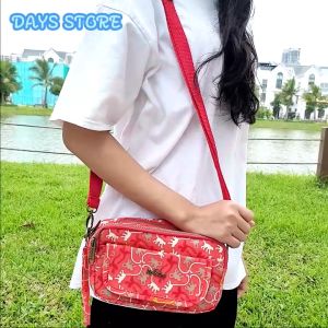 Túi Đeo Chéo Kipling KL71 Tặng Kèm Móc Khóa Con Khỉ Chất Liệu Vải Dù Kháng Nước Túi Để Điện Thoại KT 21X11X6cm