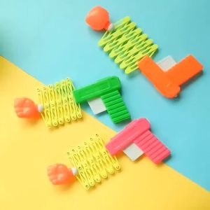 Spring Telescopic Fists Shooter Trick Retractable Toy Toys for Toddler Stress Office Indoor Semicircle Plastic Kids Retractable Plastic Spring Fist Shooter Funny Party Child Kids Trick Toy Gift