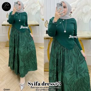 Dress zara windy  Alinka - rajut mix plisket import Ld 110 pj 130-135