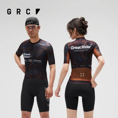 GRC | เสื้อปั่นจักรยานสไตล์เรโทรสีสนิมระบายอากาศได้