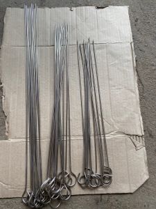 Que xiên thịt nướng inox không rỉ dài 50cm 60cm và 70cm