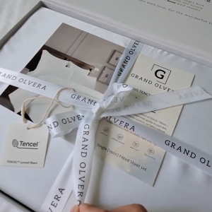 Grand Olvera Silky Soft 1600TC Lyocell Cooling Bedding Set - Secure Fit & Secure Seal Buy 1 Get 1 Gift Box Included