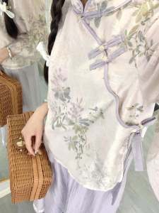 ชุดกี่เพ้าแขนยาวสไตล์วินเทจแบบครึ่งตัวและเสื้อผ้าชั้นในของ Caiwei ชุดราตรีสไตล์วินเทจ ชุดกี่เพ้าสีพื้นแบบสวมหัว