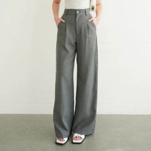 lospant Trouser hegweist celana anti Kusut celana culot wanita formal maupun non formal