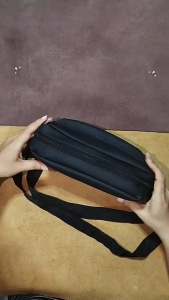 Tas Selempang Pria Sling Bag Anti Air Premium waterproof Hitam