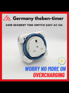 (SG Stock) Germany theben timer 24HR Segment Time Switch 240V AC 13A【Suitable for All Electrical Appliances】