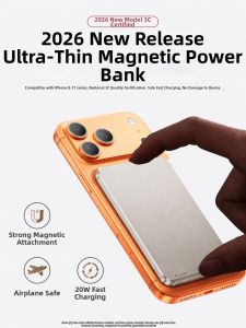 OUXUAN | Slim Lightweight Magnetic Wireless Charging Power Bank