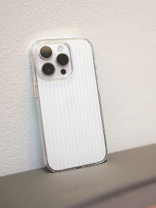 Zangpi Apple 15Promax Phone Case Lightweight Heat Dissipation Mens Style Vertical Stripe Suitcase PC Hard High Transparent Anti-Fall Protection Cover