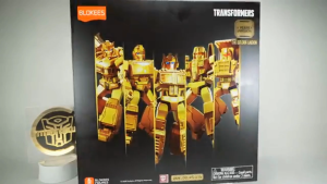 Bruco / Blokees Transformers Transformers - 2024 Yearbook Special Gold Limited Edition Optimus Prime Starscream THE GOLDEN LAGOON
