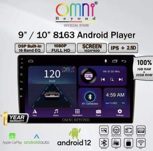 Omni Beyond 1+32GB Android 12 4 Core GPS Universal Car Android Player (9"/10")