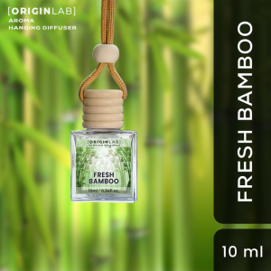 ORIGINLAB FRESH Bamboo Hanging Diffuser - Car Freshener & Odor Eliminator