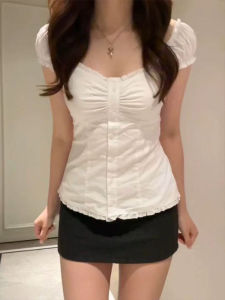 Pure Seductive Style Short Sleeve Blouse