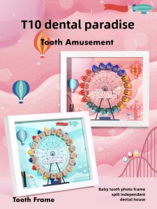 Childrens Teeth Memory Box Storage Box for Boys And Girls Baby Teeth And Hair Preservation Box Treasure Box for Falling Teeth