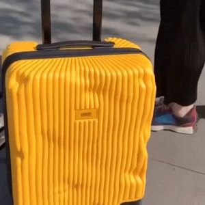 Crash Baggage Travel Luggage Classy Stripe Dented Unique Design Made in Italy