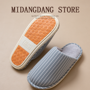 Dép Bông Lót Lông Cừu Mùa Đông Ấm Áp Chống Trượt 2025 Mới Cho Nữ Trong Nhà EVA Đế Mềm Thoải Mái