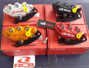 Brake Caliper S Series / Kaliper Cakram Depan Yamaha NMAX / N-Max / Aerox / R15 RCB Racing Boy Original Biru 2 Piston