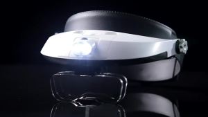 LED Headband Magnifier Professional Magnifying Glasses For Jewelry Loupe Watch Electronic Repair 1X 1.5X 2X 2.5X 3.5X Lens Loupe